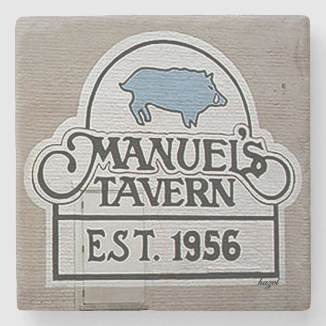 Manuel's Tavern Atlanta, Manuel's Tavern Stone Coaster (Front)