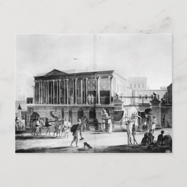 Manufactory and Bazaar, Calcutta House Postcard (Front)
