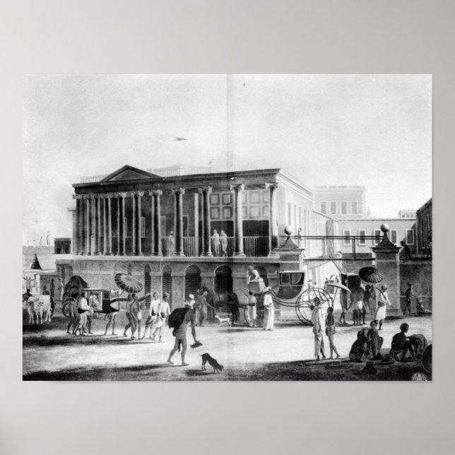 Manufactory and Bazaar, Calcutta House Poster (Front)