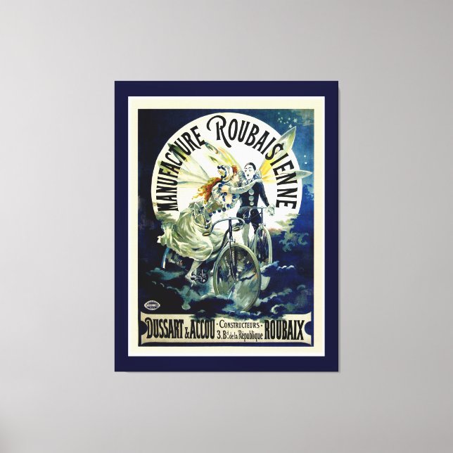 Manufacture Roubaisienne Bicycles Canvas Print (Front)