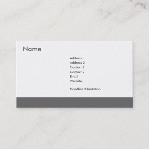 Manufacturing - Business Business Card