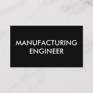 manufacturing engineer business card