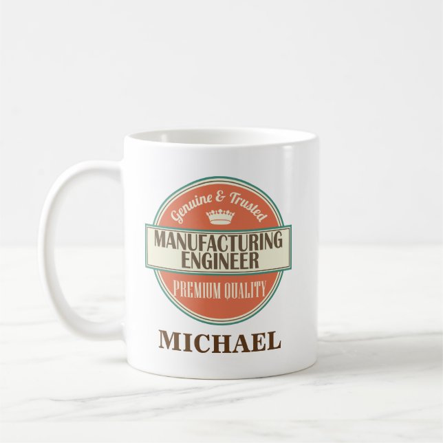Manufacturing Engineer Personalized Mug Gift (Left)