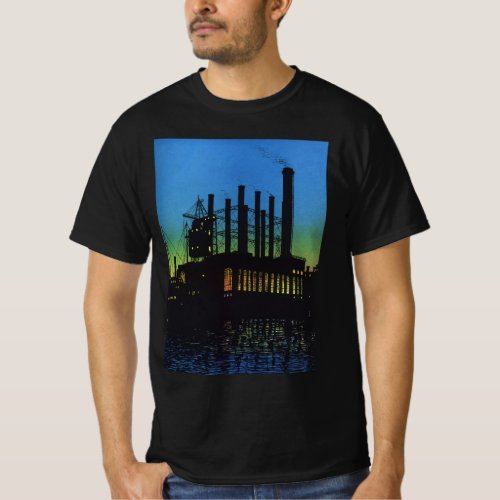 Manufacturing Factory at Sunset Vintage Business T_Shirt