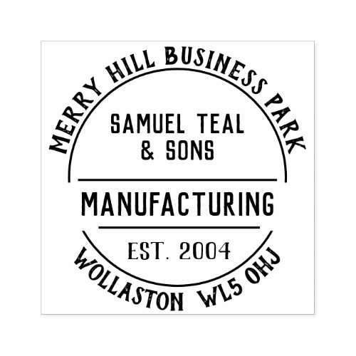 Manufacturing Rubber Stamp