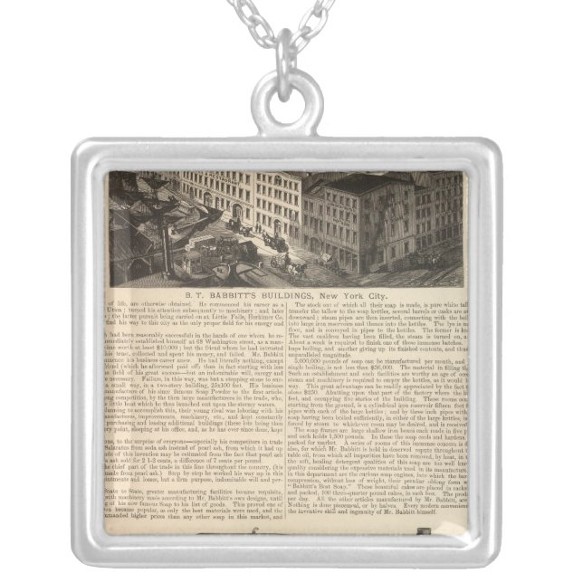 Manufacturing, Warehouses Silver Plated Necklace (Front)