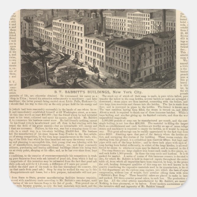 Manufacturing, Warehouses Square Sticker (Front)