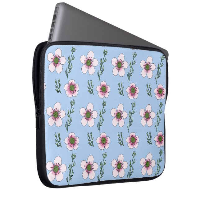 Manuka Flowers Laptop Sleeve (Front Right)