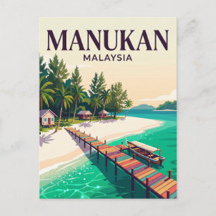 Manukan Island Malaysia Postcard