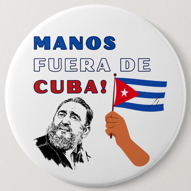 Manus Fuera De Cuba Button (Front)