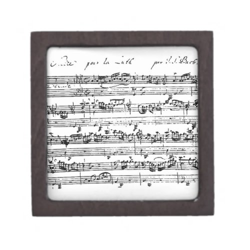 Manuscript by Bach premium gift box
