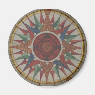 Manuscript Compass Rose Magnet