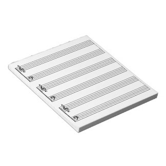 Manuscript Music Paper Notepad