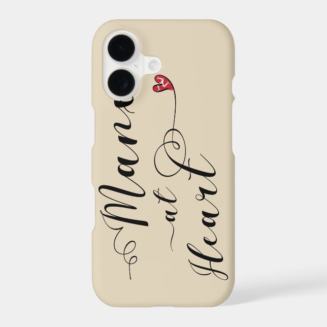 Manx At Heart Mobile  Iphone Case (Back)