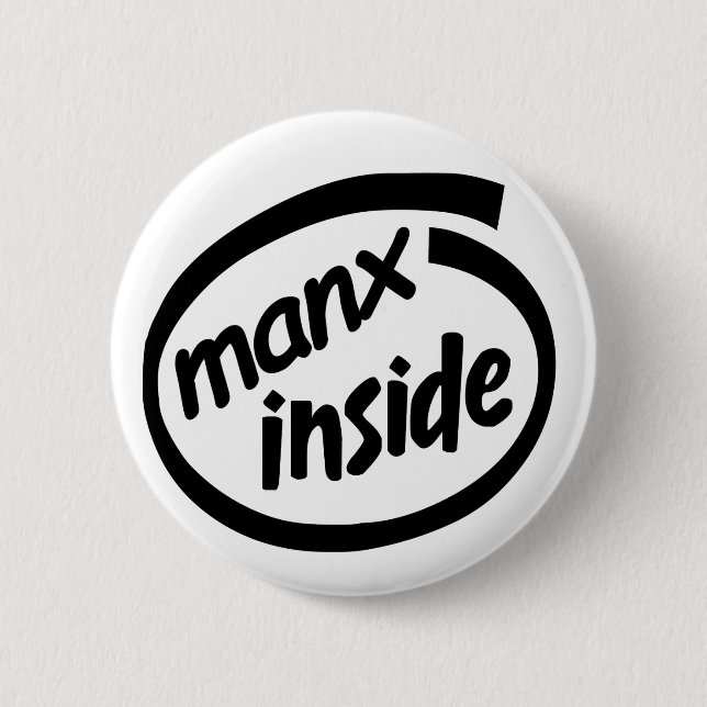Manx Inside badge Button (Front)