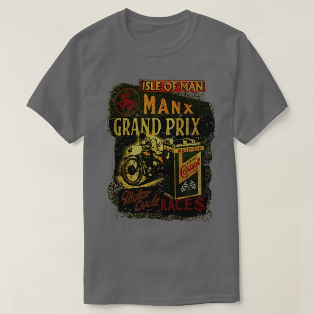 Manx Motorcycle Races Isle Of Man tt T-Shirt (Design Front)
