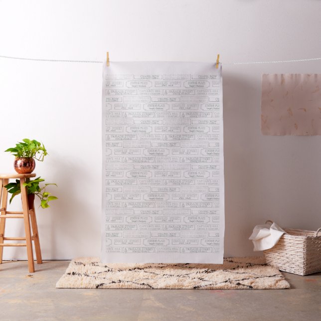 Manx Road Signs Fabric (In Situ)