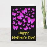 [ Thumbnail: Many Artistic Butterflies + "Happy Mother’s Day!" Card ]