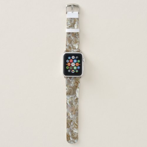 Many beautiful petals of rose       apple watch band