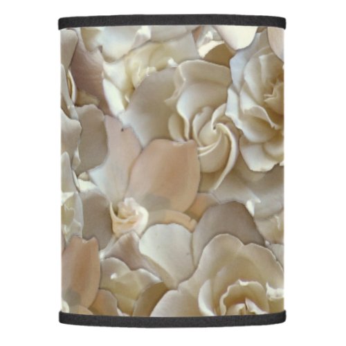 Many beautiful petals of rose     lamp shade