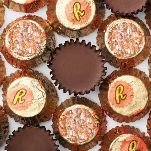 Many beautiful petals of rose       reeses peanut butter cups