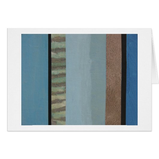 Many blues stripe collage cards (Front Horizontal)
