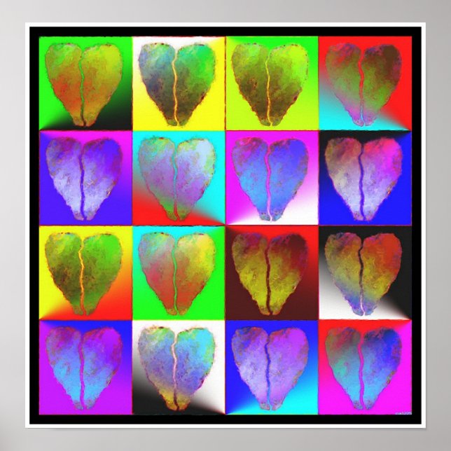 many broken hearts poster (Front)