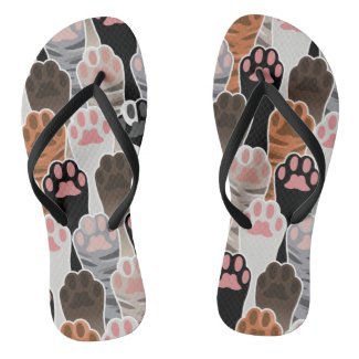 Many Cat Paws Pattern