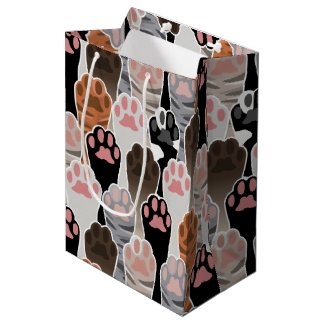 Many Cat Paws Pattern