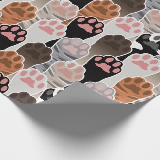 Many Cat Paws Pattern