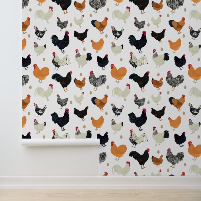 Many Chickens Design Wallpaper (Application)