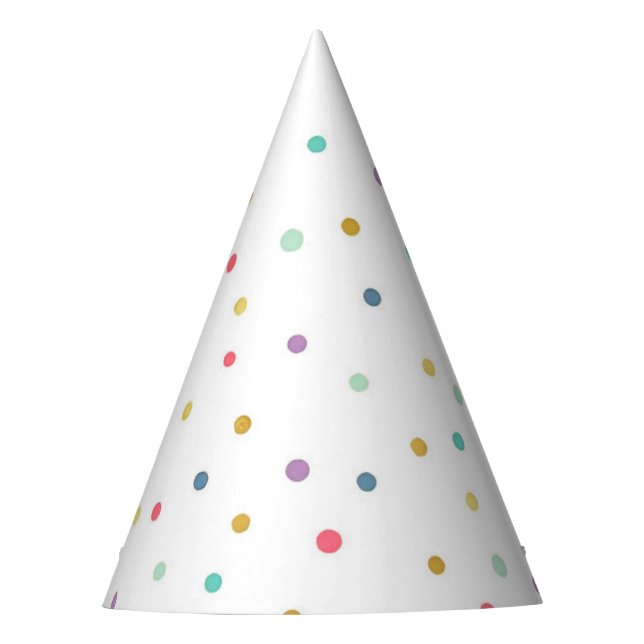 Many Color Dots Party Hat (Front)