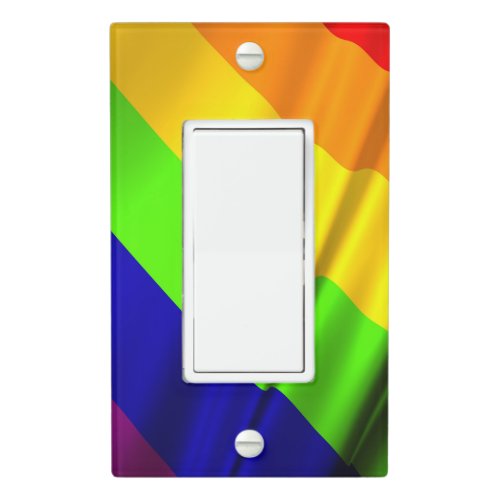 many colored rainbow flag light switch cover