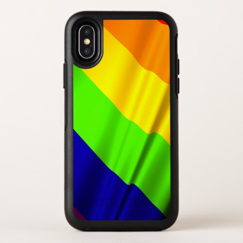 many colored rainbow flag OtterBox symmetry iPhone x case