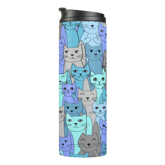 Many Colorful Cats Design Thermal Tumbler