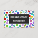 [ Thumbnail: Many Colorful Circles Business Card ]