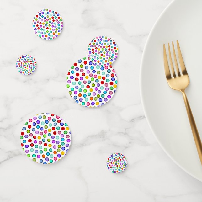 Many Colorful Circles Table Confetti (Group)