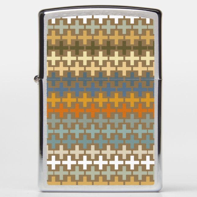 Many colorful crosses org zippo lighter (Front)