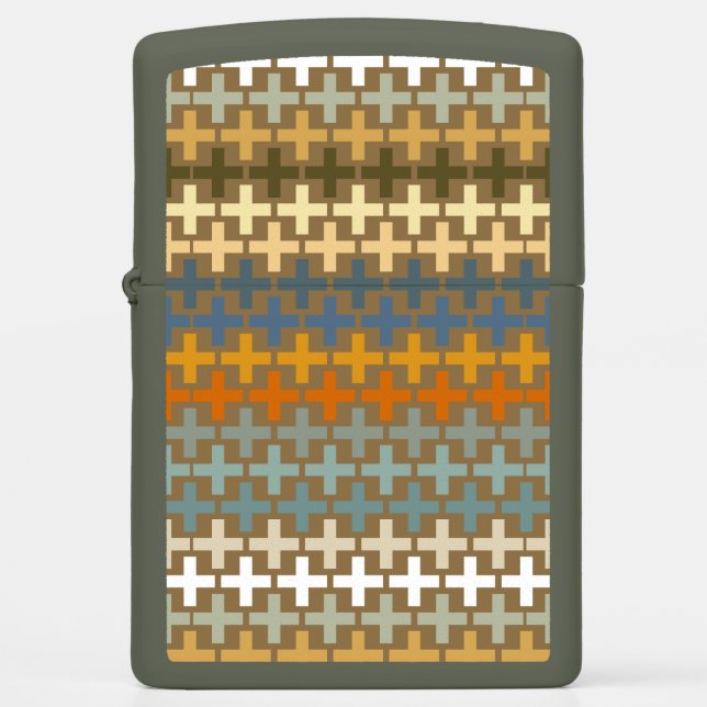 Many colorful crosses org zippo lighter (Front)