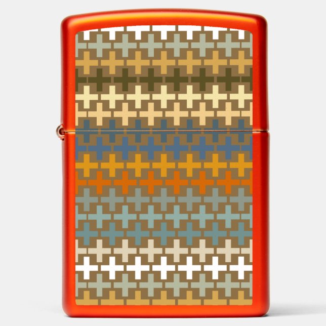 Many colorful crosses org zippo lighter (Front)
