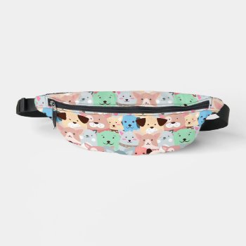Many Colorful Dogs All-over Print Fanny Pack by SjasisDesignSpace at Zazzle