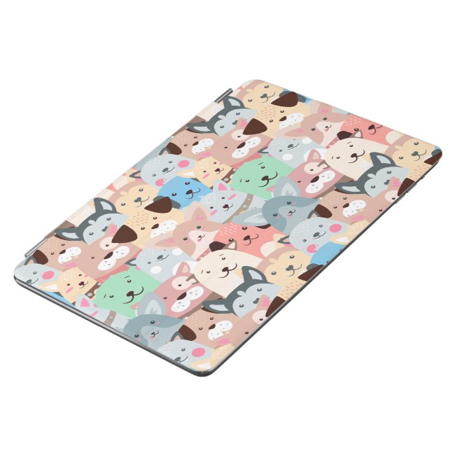 Many Colorful Dogs Design iPad Cover