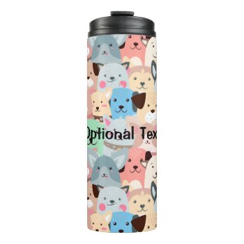 Many Colorful Dogs Design Thermal Tumbler by SjasisDesignSpace at Zazzle