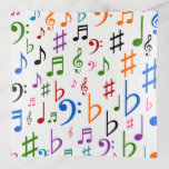 [ Thumbnail: Many Colorful Music Notes and Symbols Tray ]