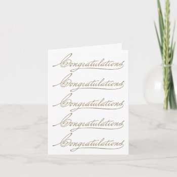 Many Congratulations Card by GoodThingsByGorge at Zazzle