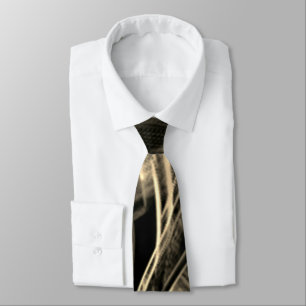 Many crooked looking like burnt pine with grooves neck tie