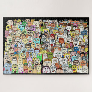 Many Faces of Happiness Jigsaw Puzzle