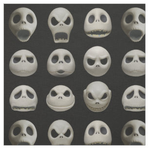 Many Faces of Jack Skellington - Pattern Fabric