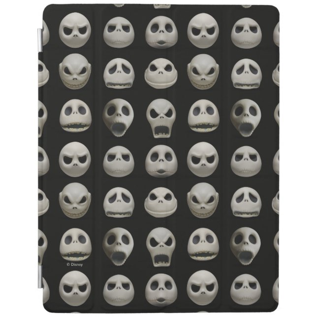 Many Faces of Jack Skellington - Pattern iPad Smart Cover (Front)
