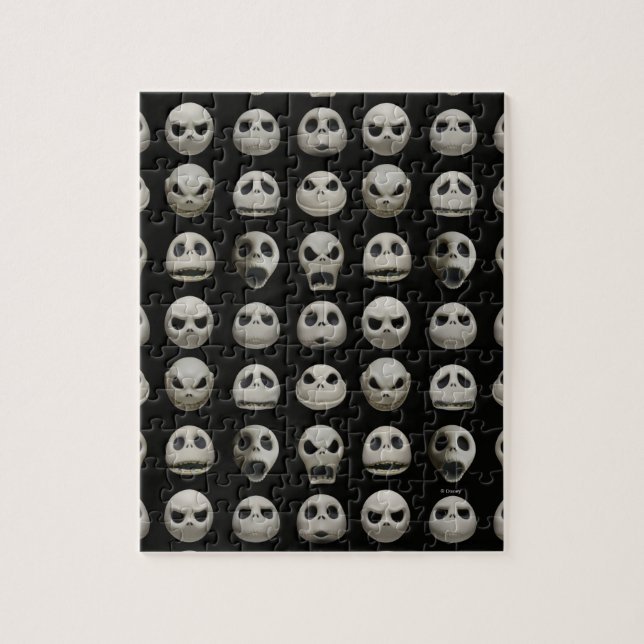 Many Faces of Jack Skellington - Pattern Jigsaw Puzzle (Vertical)